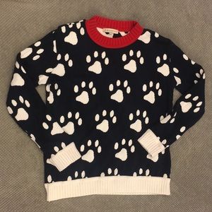 Paul & Jos Sister Vintage Paw Crew Neck Sweater